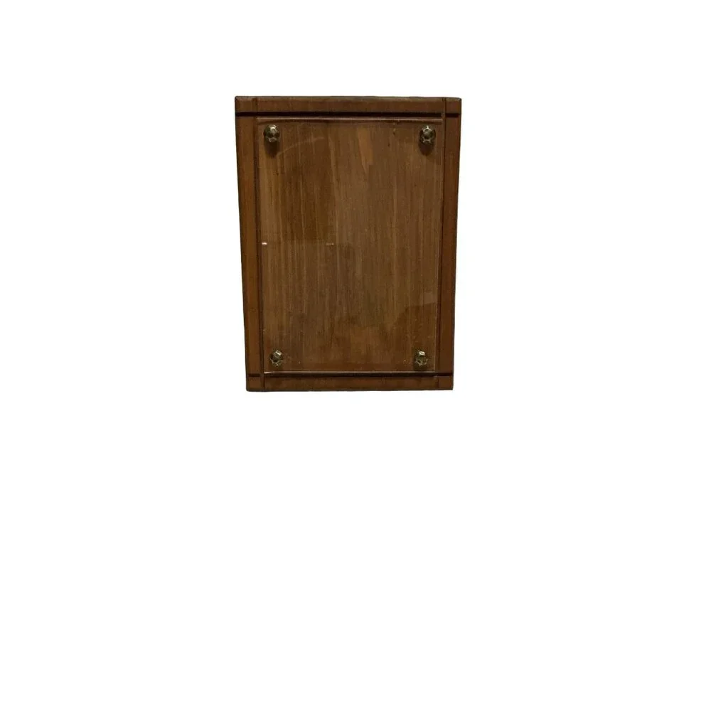 Vintage Handmade Wooden Photo Frame With Plastic Cover &‎ Brass Screws